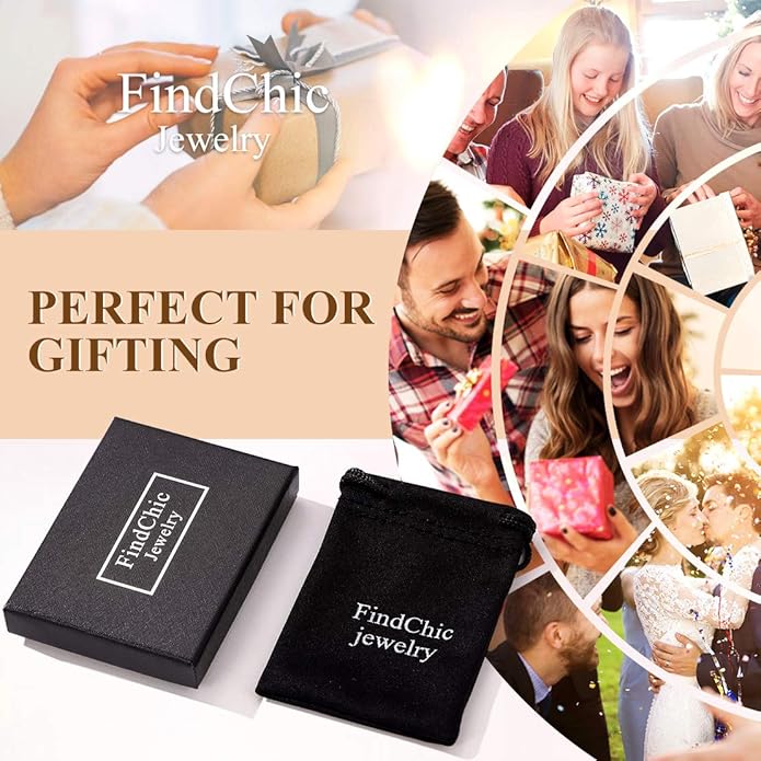 FindChic Men Curb Chain Necklace 18K Gold Plated/Stainless Steel/Black Chunky Double Tight Cuban Link Hip Hop Neck Chains for Men Boys 3.5MM/5MM/6MM/7MM/9MM/12MM 14''-30'' 8 Length Options (Send Gift Box)