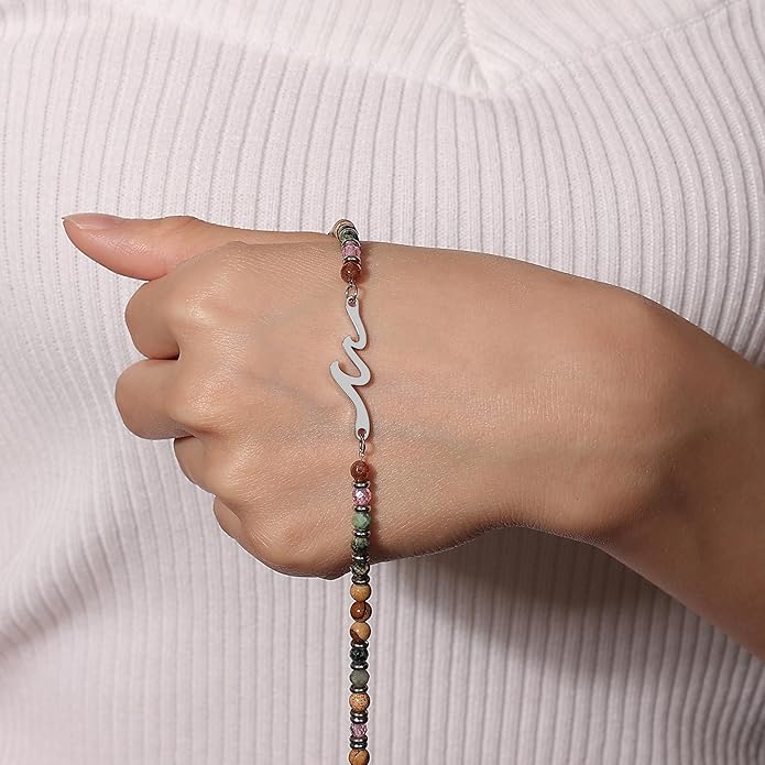 TONY & SANDY Friend Gifts for Women, Stocking Stuffers for Women, Sister Gifts from Sister, Wave Bracelet, Birthday Gifts for Woman, Bestie Friendship Bracelets, Unique Gifts for Her