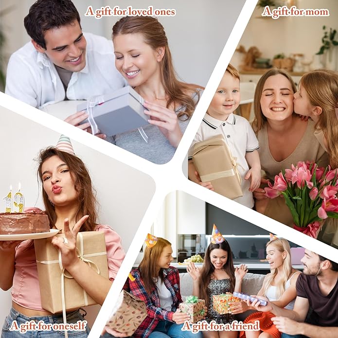 4 Pairs Silver Gold Hoop Earrings for Women | 14K Gold Plated Hoop Earrings Set Hypoallergenic Earring Lightweight Dangle Earrings Set