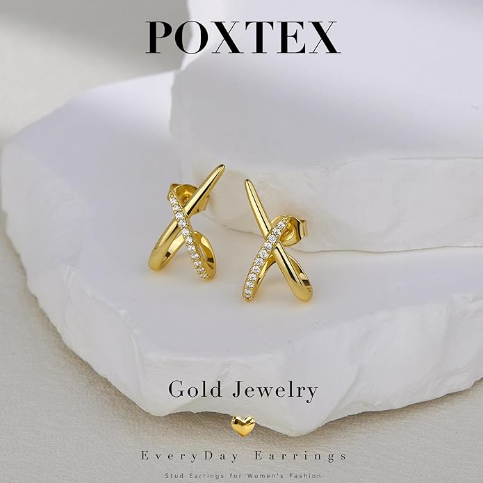 Gold Stud Earrings for Women Trendy, Simple Minimalist Gold Stud Earrings, Dainty Simple Earring for Women‘s Fashion Gifts