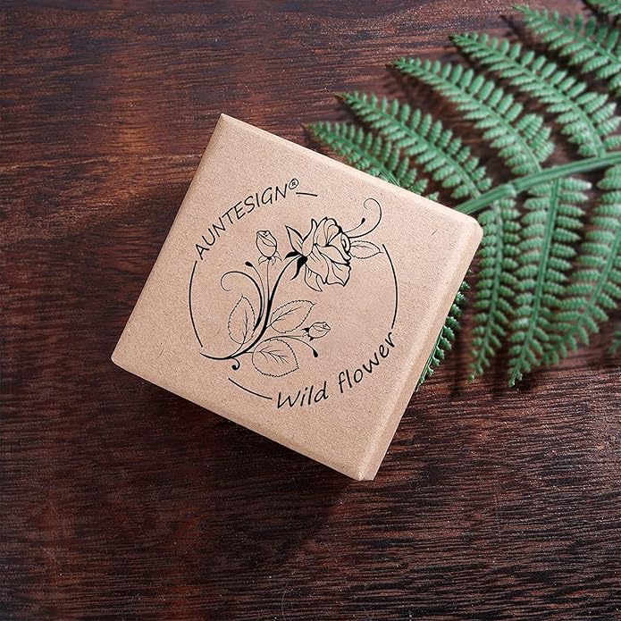 Forget-Me-Not and Queen Anne's Lace Pressed Wildflower Earrings | Pressed Flower Earrings | Handmade Drop and Dangle Earrings | Gift for Woman