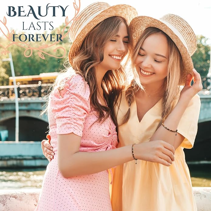 30th 40th 50th 60th 70th 80th Birthday Gifts for Women, Natural Stone Bracelet Birthday Gifts for Mom Daughter Grandma Sister Friends Coworker