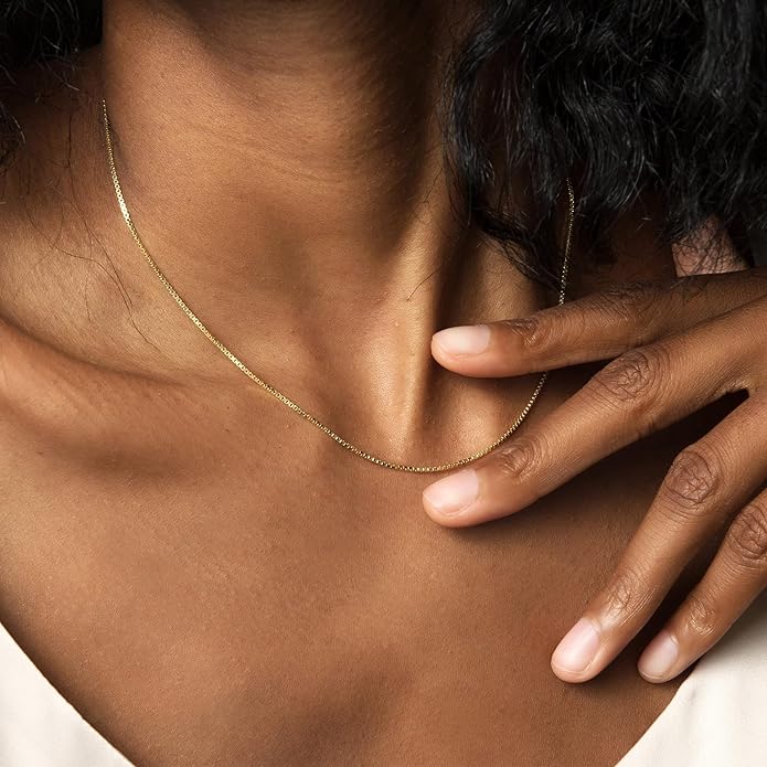 Freekiss Herringbone Necklace for Women,Dainty Gold Necklace,14k Gold Plated Snake,Gold Chain Choker Necklaces,Simple Gold Layered Necklaces,Gold Jewelry Gift for Women