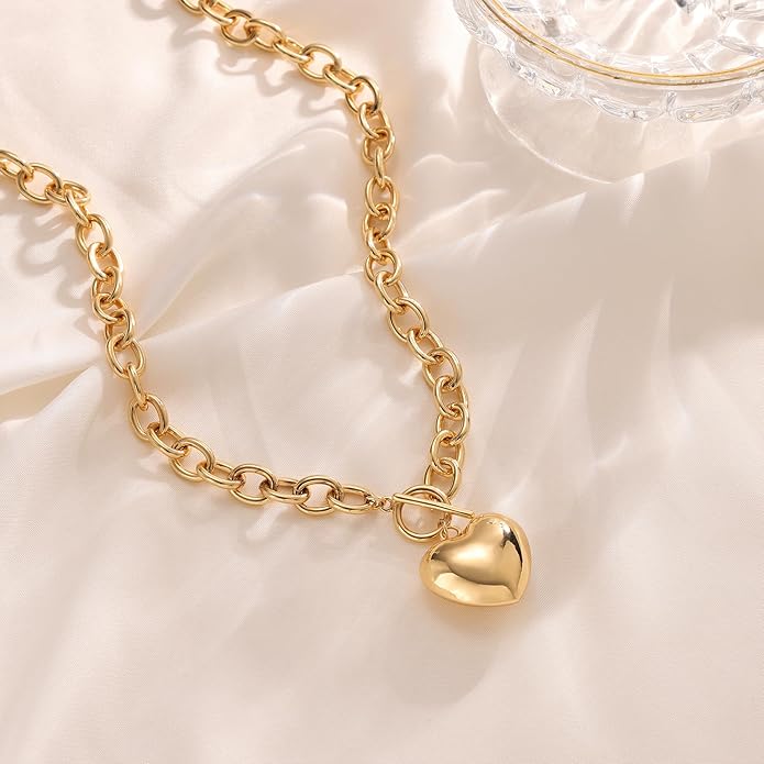 Freekiss Herringbone Necklace for Women,Dainty Gold Necklace,14k Gold Plated Snake,Gold Chain Choker Necklaces,Simple Gold Layered Necklaces,Gold Jewelry Gift for Women