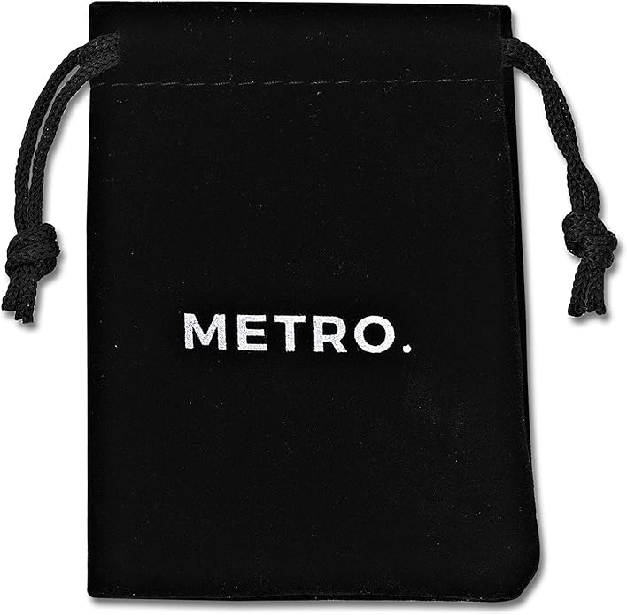 Metro Jewelry Foxtail Chain Necklace for Men in Stainless Steel with Black, Blue or Yellow Gold Ion Plated 5 MM Wide 18 to 30 Inches Long with Lobster Claw