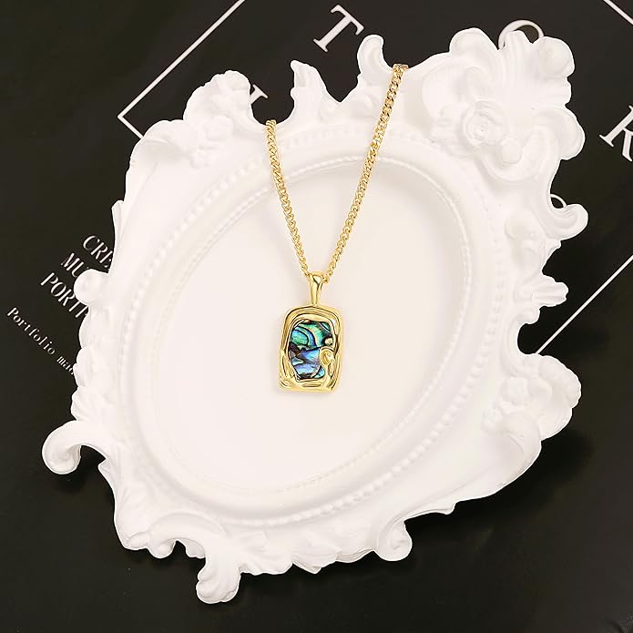 CANEVINKA 18K Gold Plate Coin Pendant Necklace for Women Dainty Compass Sunflower Necklaces Personalized Chain Layered Jewelry