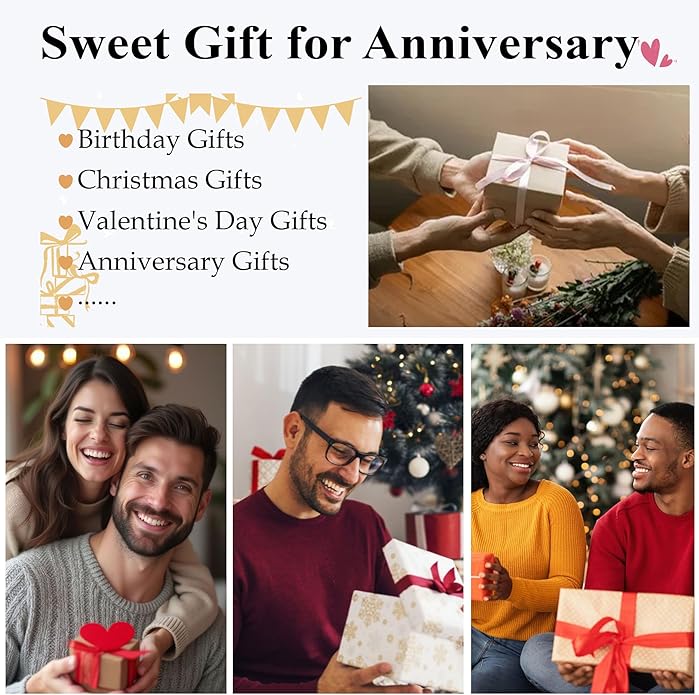 Valentines Day Matching Couple Stuff Cross Necklaces Idea Gifts for Men Women, Anniversary Birthday Engagement Gifts for Couple Boyfriend Girlfriend Husband Wife Love You Forever Cross Necklaces