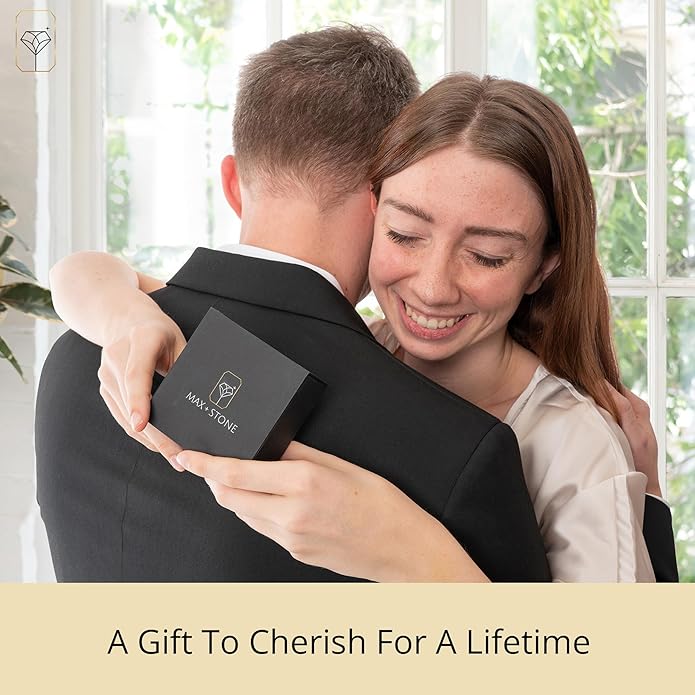 Solid 10K Gold Cushion Cut Dangle Gemstone Earrings for Women | 6mm Gemstone Birthstone Earrings | Checkerboard 10 Karat Gold Dangle Drop Leverback Earring for Women by MAX + STONE