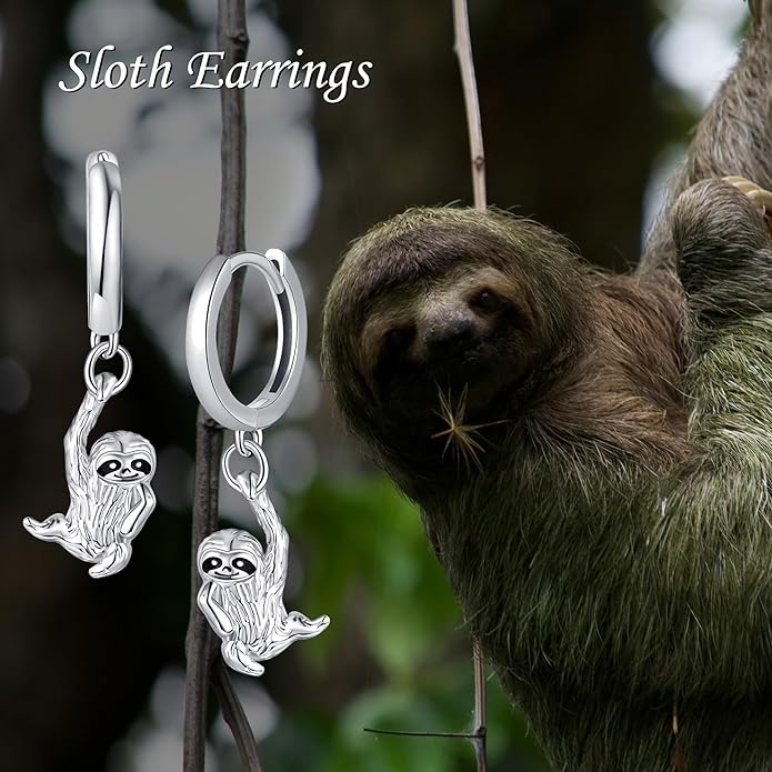 MONGAS Dragonfly/Sunflower/Hummingbird/Sand Dollar/Crab/Champagne/Arrow/Cherry/Ankh/Sloth Earrings for Women Sterling Silver Dragonfly/Sunflower/Hummingbird/Sand Dollar Jewelry for Women