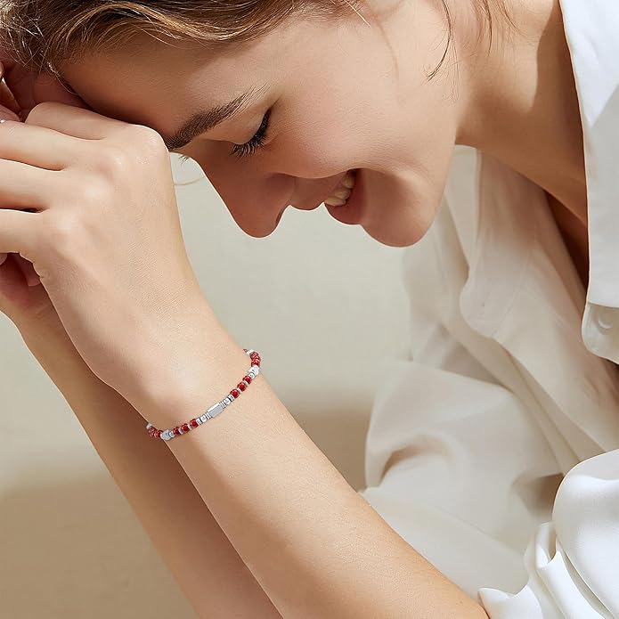 Beaded Bracelets for Women - Silver and Gold Boho Bracelets, Trendy Jewelry Gifts for Lover, Mom, Friends
