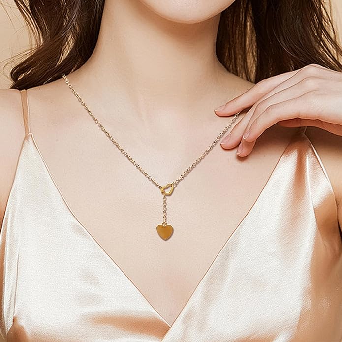 Irregular Y2k Long Y-shaped Necklace with Zircon Inlaid Sparkling Brick Tassel Pendant Double-Layer Chain High-end Fashion Accessory Women's