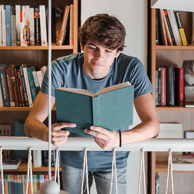 Seyaa Obsidian Bracelet, Mens Bracelet, Natural Black Obsidian Beaded Stretch Bracelets for Men Women