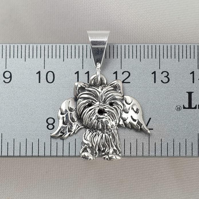 Sterling Silver Yorkie Pendant Gifts for Women - Yorkshire Terrier Gifts – Handcrafted in the USA