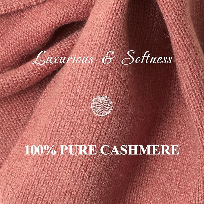 NUOHEMULE Luxury 100% Cashmere Scarf for Women & Men, 59''x10'' Extra Warm Winter Scarf, Blanket Scarves in Premium Gift Box