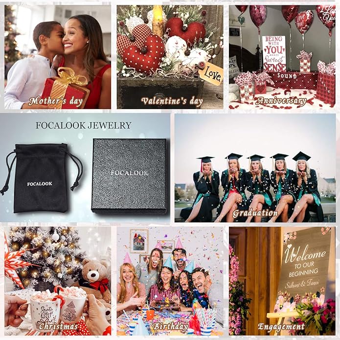 FOCALOOK 14K Gold Plated Lightweight Large Hoops| 2mm Thin Hoop Earrings for Women 30/40/50/70/100mm