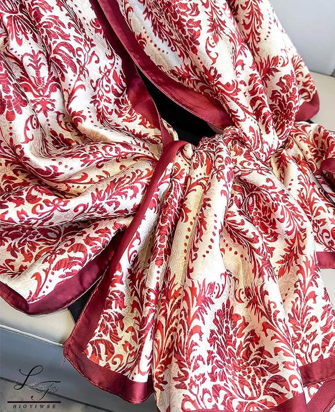Hioyiwse Shawl Scarf For Women Lightweight Scarves Floral Pattern Formal Evening Dressesformal Shawl Summer Wraps