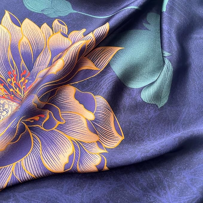 Long Silk Like Scarf Lightweight Satin Scarves Large Sunscreen Shawl Wrap for Women