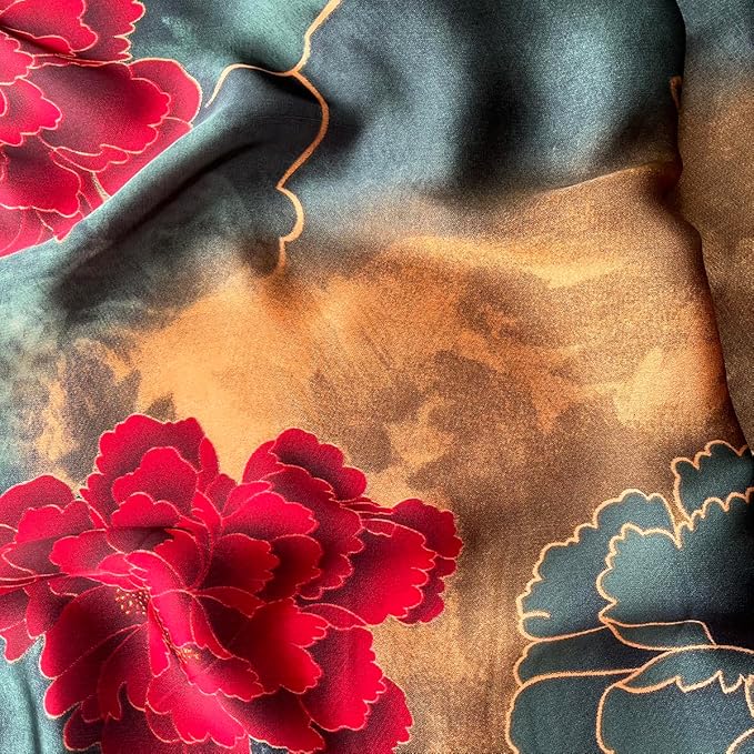 Long Silk Like Scarf Lightweight Satin Scarves Large Sunscreen Shawl Wrap for Women
