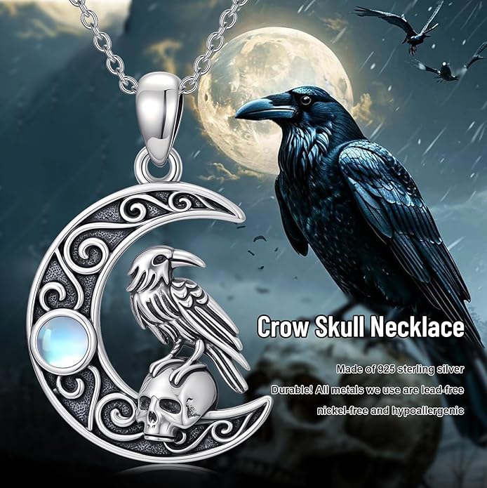 KoyeKei Sterling Silver Halloween Necklace Gothic Jewelry Gifts for Women Men