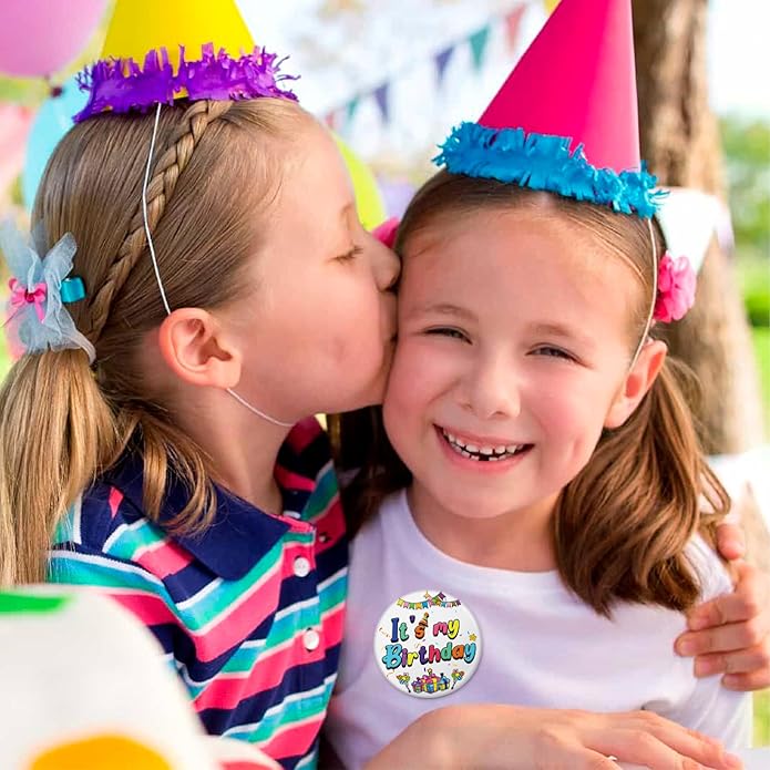 DAYANEY Enamel Pins for Backpacks, Happy Birthday Pin for Girls Boys Women men, Ello Worm Anime Pins, Its My Birthday Pin Brooch Button, Live Laugh Toaster Bath Vintage Badge for Women