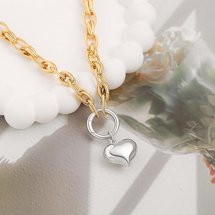 CANEVINKA 18K Gold Plate Coin Pendant Necklace for Women Dainty Compass Sunflower Necklaces Personalized Chain Layered Jewelry