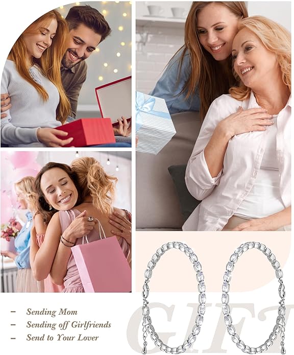 Tennis Bracelets for Women, 14K Gold Plated Diamond Bracelet, Cubic Zirconia Dainty Gold Bracelet for Women, Gifts Jewelry for Women