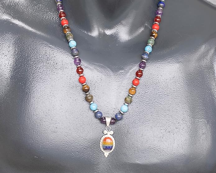 Natural Carnelian Agate Silver Pendant, Genuine Black Onyx Beaded Necklace, Gemstone Strong Necklace, 18x13 Cabachon, Fashion Dainty Jewelry, Healing Crystal Chakra Necklace, Minimalist Necklace