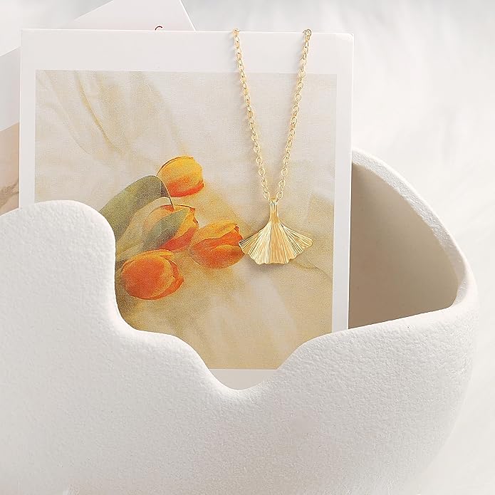 CANEVINKA 18K Gold Plate Coin Pendant Necklace for Women Dainty Compass Sunflower Necklaces Personalized Chain Layered Jewelry