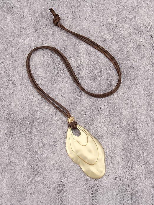 Boho Necklaces for Women Chunky Circle Necklace Layered Boho Circle Leather Choker Necklace Long Vintage Necklaces Bohemian Jewlery Gifts