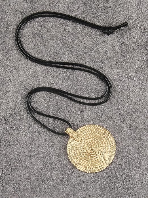 Boho Necklaces for Women Chunky Circle Necklace Layered Boho Circle Leather Choker Necklace Long Vintage Necklaces Bohemian Jewlery Gifts
