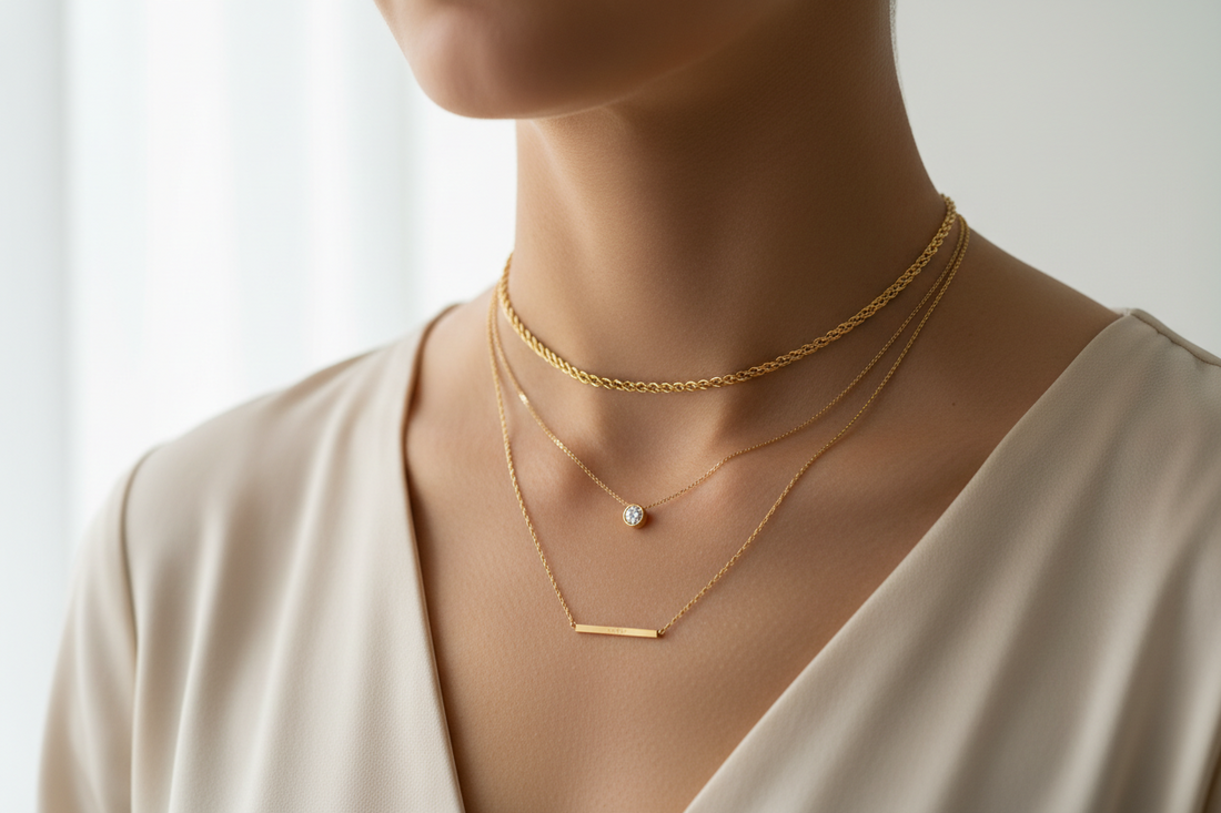 ✨ How to Layer Necklaces Without Tangling
