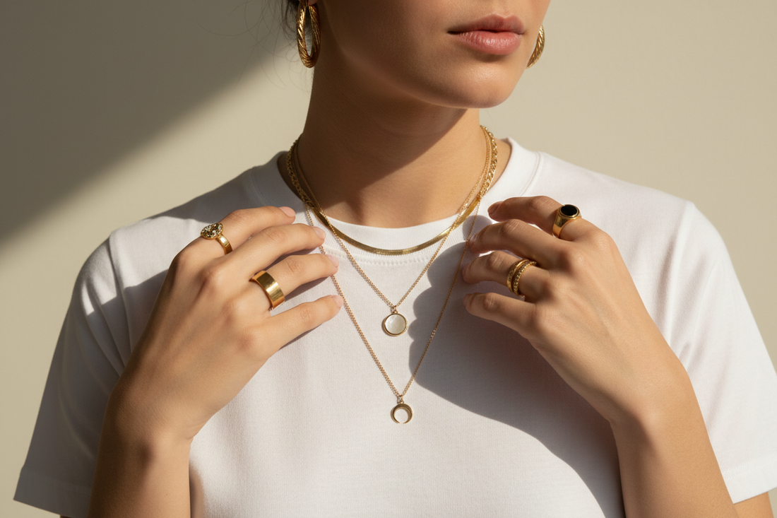 ✨ Jewelry to Elevate a Basic T-Shirt