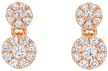 Nilu's Collection Rose Gold Plated American Diamond Stone Studded Anti Tarnish Jewellery Set for Women with Earrings| Luxury AD Necklace Gift Set for Women| Anti Tarnish| For Special Ocassion