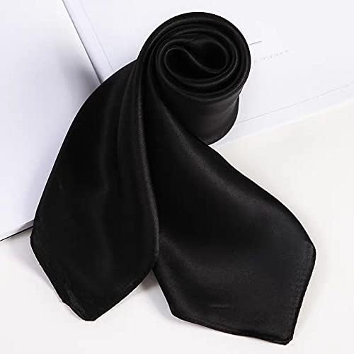 ANDANTINO 100% Mulberry Silk Square Scarf for Hair-25.6" X25.6'' Women Men Natural Silk Neckerchief Digital Printed Headscarf