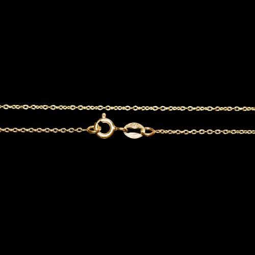 Thin Solid 925 Sterling Silver Chain Necklace 1.1mm, 14 16 18 20 22 24 Inch, Cable Chain, Anti-tarnish, Hypoallergenic, Includes Gift Box, Strong Dainty Chain for Women, Made in Thailand