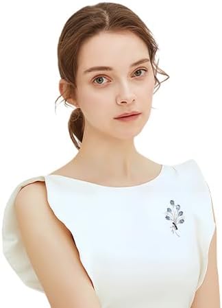 Fashion Flower Brooches for Women Rhinestone Flower Brooches Pins 18k Gold Plated Lapel Pins Jewelry for Girlfriend Wife