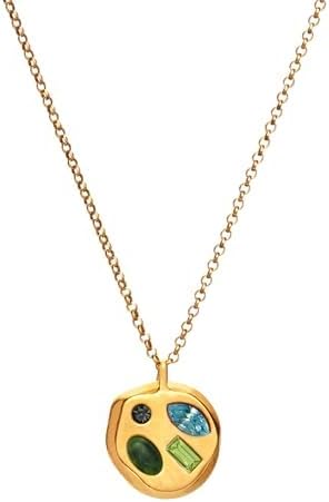 Birthdate 14k Gold Necklace for Women - 16-20in Adjustable 14 Karat Gold Chain with Lobster Clasp - Cadenas de Oro 14k Puro Para Mujer, Ladies Jewelry Birthstone