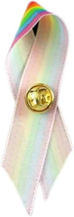 1/2/5/10/25/50/100pcs Satin Awareness Ribbon Pins (Pick your color), for Cancer & Disease Awareness, Bulk Quantities for Fundraising, Events, Gift Giving