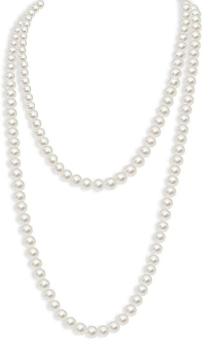 Long Pearl Necklace for women - Elegant Long Necklaces for Women Classic Pearl Choker Necklaces for Women Luxurious Pearl Necklaces for women Timeless Pearls Necklaces for Women Perfect for Weddings Parties Special Occasions