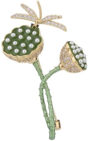 14K Gold Purple/Blue/White Flower Brooch for Women, Small Suit Outerwear Decoration, Crystal Gemstone Brooch for Her
