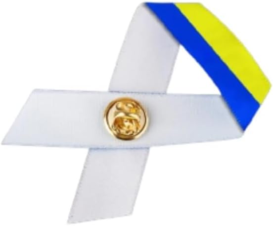 1/2/5/10/25/50/100pcs Satin Awareness Ribbon Pins (Pick your color), for Cancer & Disease Awareness, Bulk Quantities for Fundraising, Events, Gift Giving