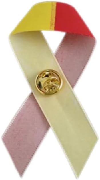 1/2/5/10/25/50/100pcs Satin Awareness Ribbon Pins (Pick your color), for Cancer & Disease Awareness, Bulk Quantities for Fundraising, Events, Gift Giving