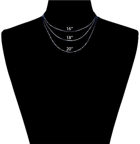 Monogram necklace - .5 inch 925 Sterling silver Handcrafted Designer Personalized Monogram Necklace - Made in USA