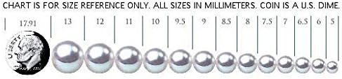 THE PEARL SOURCE Genuine White Mother of Pearl Cultured Pearl Cultured Mother Of Pearl Mave Earrings for Women