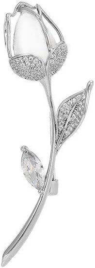 Flower Brooch Pin - Rhinestone Flower Pin 18k Gold Plated - Thanksgiving Day, Birthday, Wedding Gifts for Mom, Wife