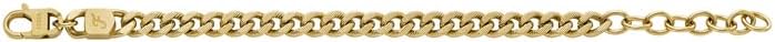Fossil Men's Plated Stainless Steel Engravable Personalized Gift ID, Chain or Cuff Bracelet for Men