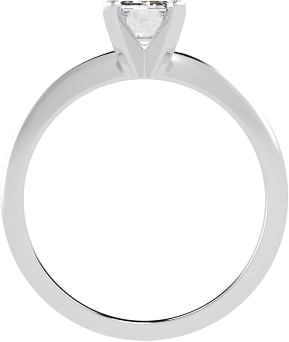 Houston Diamond District 1 to 5 Carat LAB GROWN Solitaire IGI CERTIFIED Diamond Engagement Ring (E-F Color VS2-SI1 Clarity)
