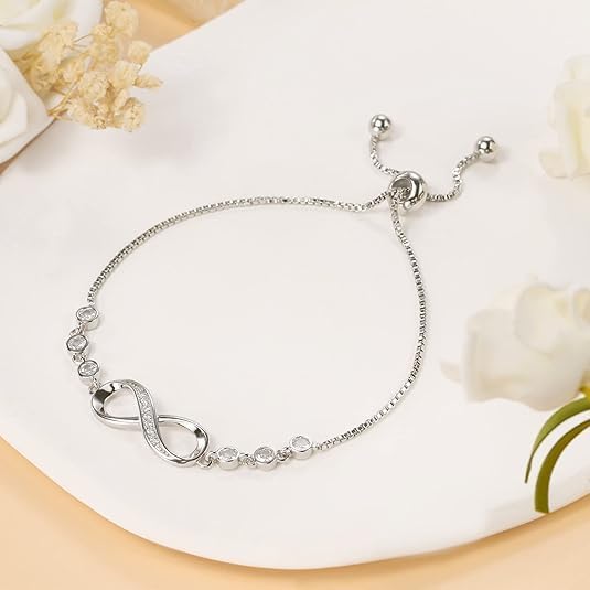 To My Soulmate Bracelet, Soulmate Bracelet For Women, Soulmate's Jewelry Gift From Boyfriend Husband Friend With Message Card And Box Meaning, Valentine Gifts For Her, Birthday Christmas Gifts