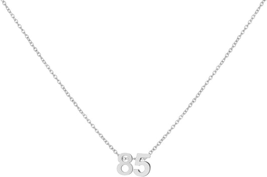 Number Necklace for Women Dainty 18K Gold Plated Pendant Necklace Charm Birth Month Personalized Jewelry Birthday Gift
