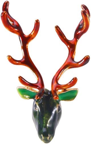 ONLYJUMP Christmas Bell Brooch Pins for Women Girls Lovely Crystal Christmass Tree Snowflake Bell Reindeer Snowman Brooches Colorful Xmas Enamel Pins Holiday Party Gift